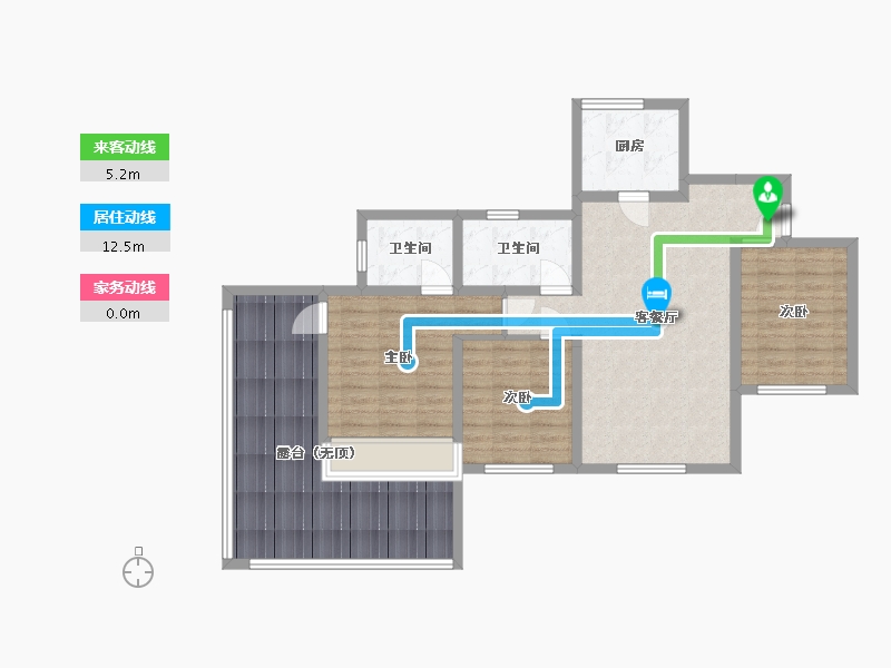 四川省-巴中市-宇亿叠翠-98.30-户型库-动静线