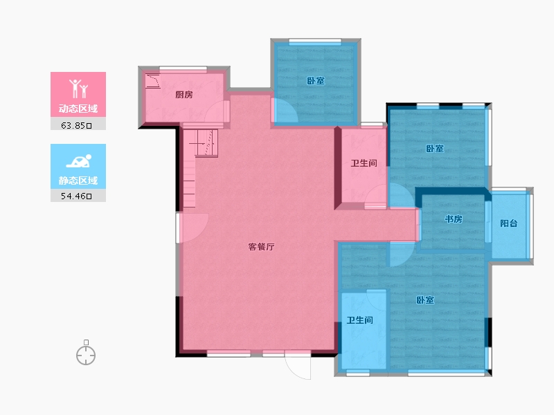 四川省-成都市-中航城-106.44-户型库-动静分区