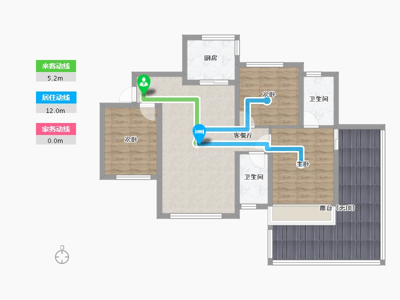 四川省-巴中市-宇亿叠翠-98.28-户型库-动静线