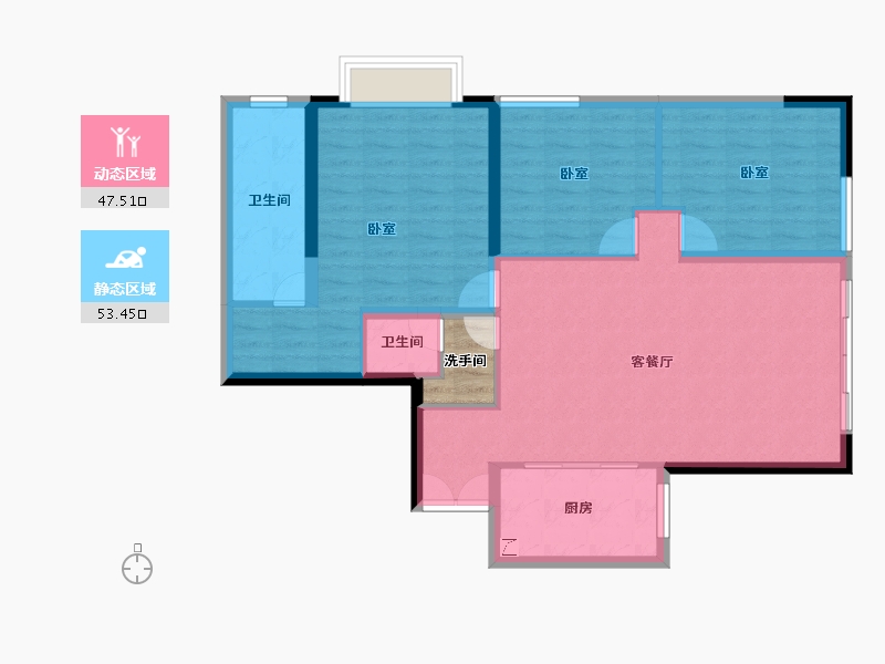 四川省-成都市-七一城市森林花园-94.16-户型库-动静分区