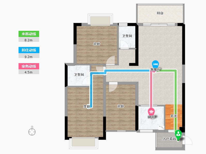 广西壮族自治区-桂林市-溪岸枫景-101.19-户型库-动静线