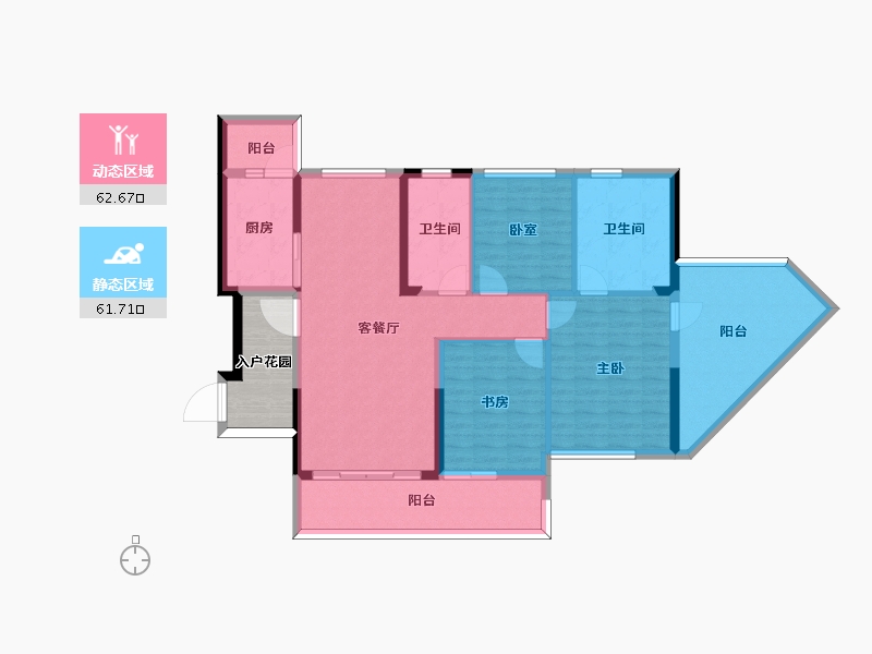 四川省-成都市-中德英伦世邦-118.37-户型库-动静分区