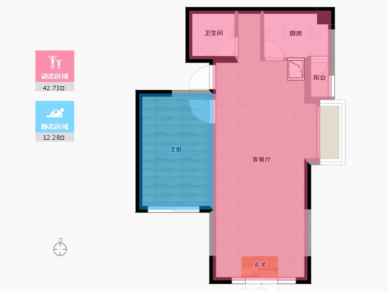 四川省-成都市-中铁水映青城-49.12-户型库-动静分区