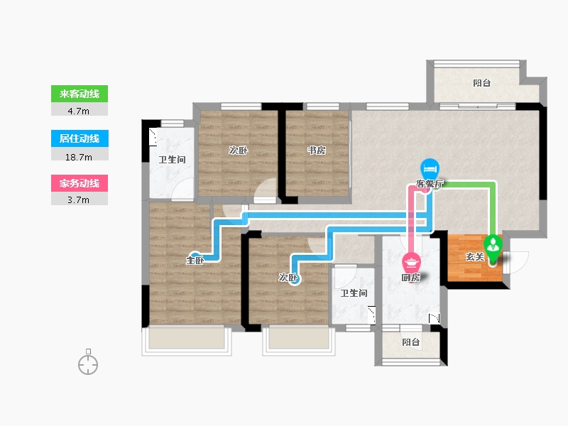 四川省-成都市-朗基香颂天府-96.60-户型库-动静线