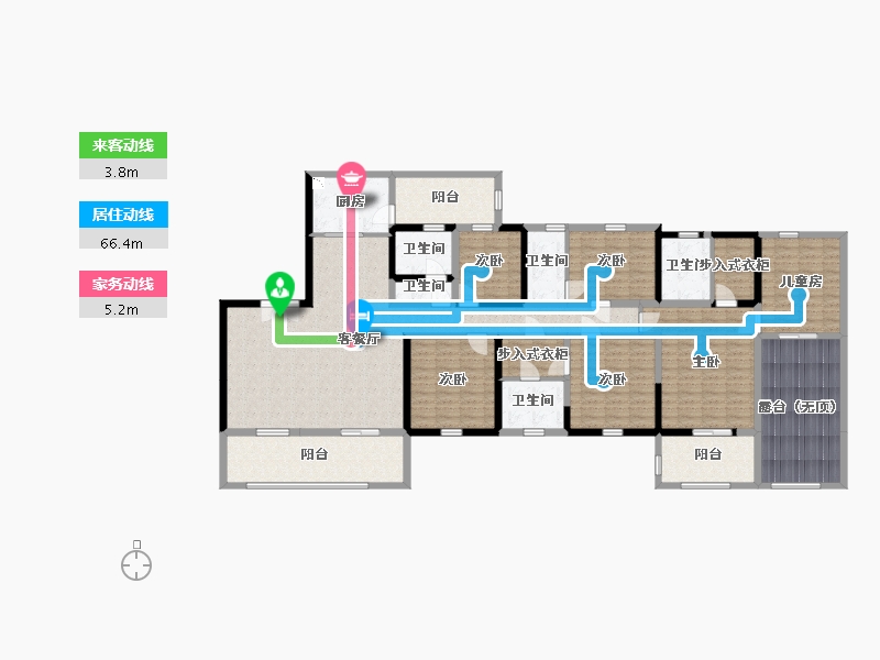 四川省-宜宾市-丽雅江宸-204.91-户型库-动静线