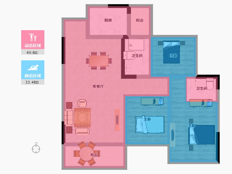 四川省-巴中市-成中江与城二期-82.81-户型库-动静分区