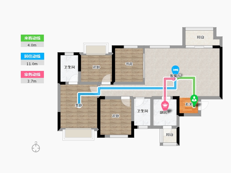 四川省-成都市-朗基香颂天府-89.82-户型库-动静线