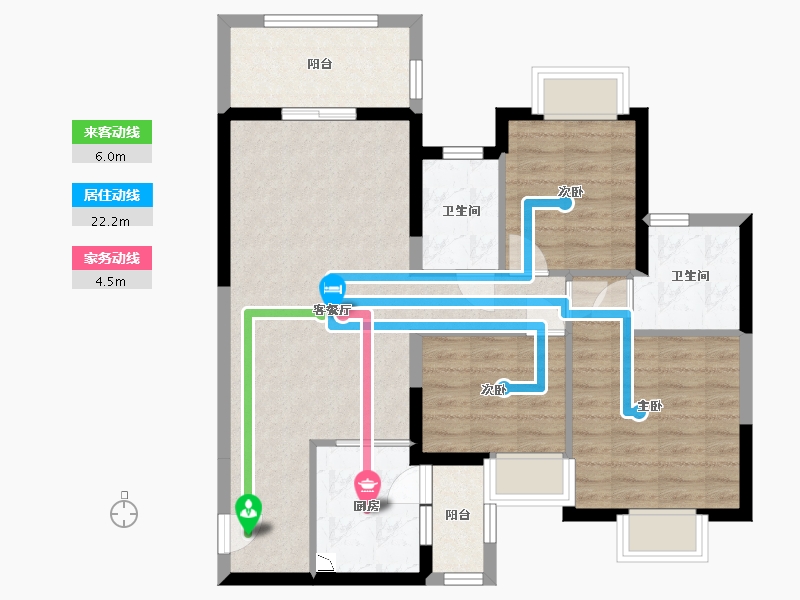 四川省-宜宾市-恒大名都-82.94-户型库-动静线