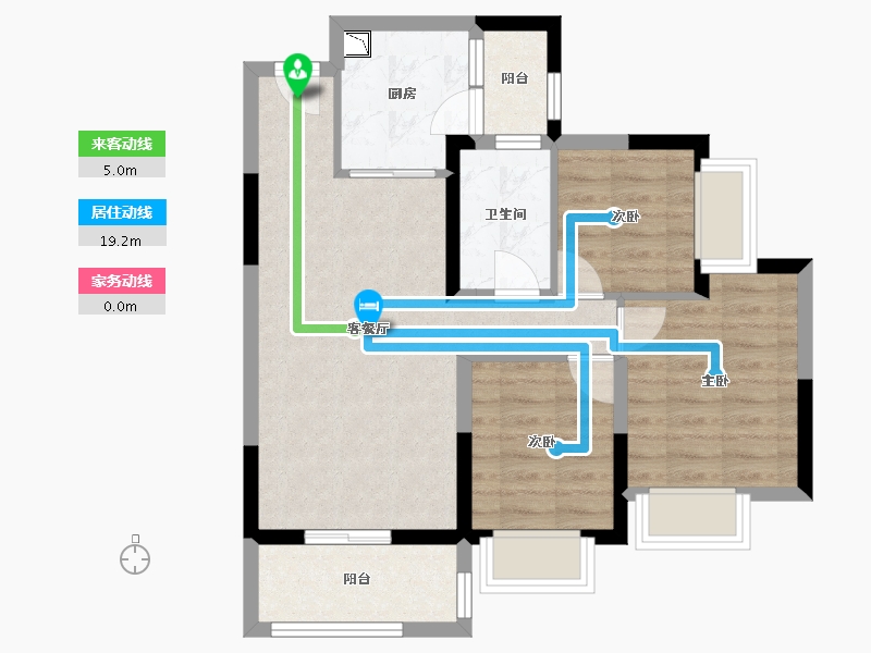 四川省-宜宾市-恒大名都-65.88-户型库-动静线