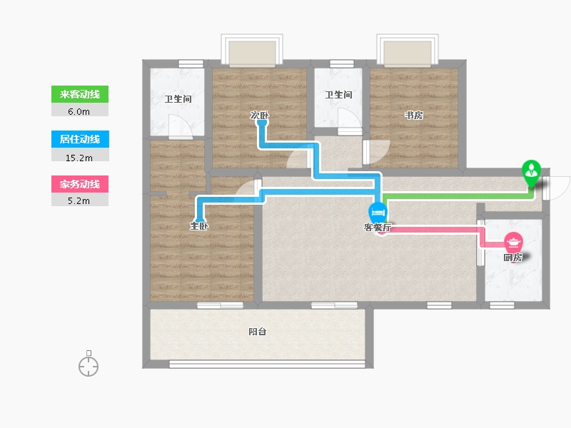 四川省-巴中市-汇金龙腾御锦通江府-92.93-户型库-动静线