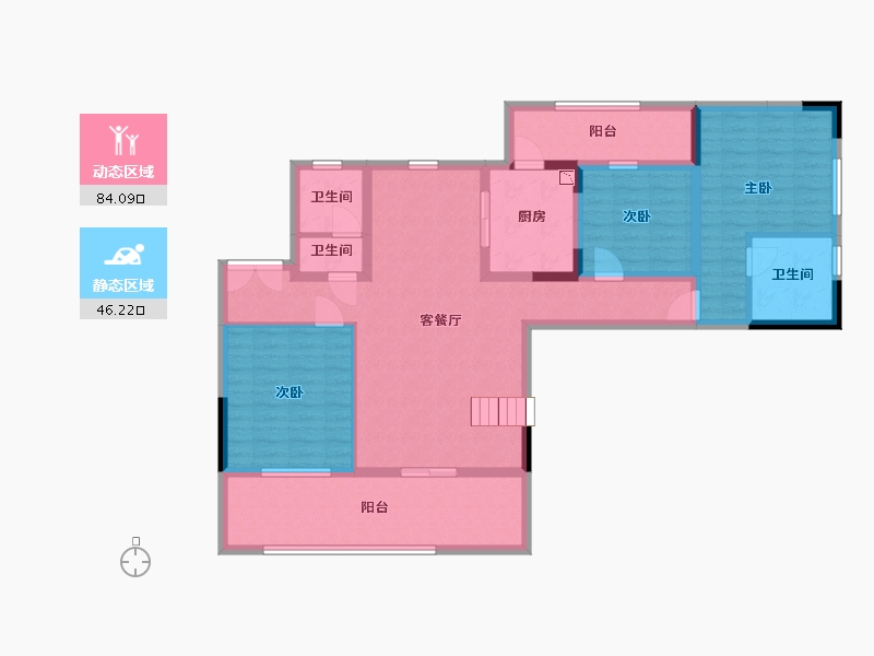 四川省-宜宾市-丽雅江宸-115.53-户型库-动静分区