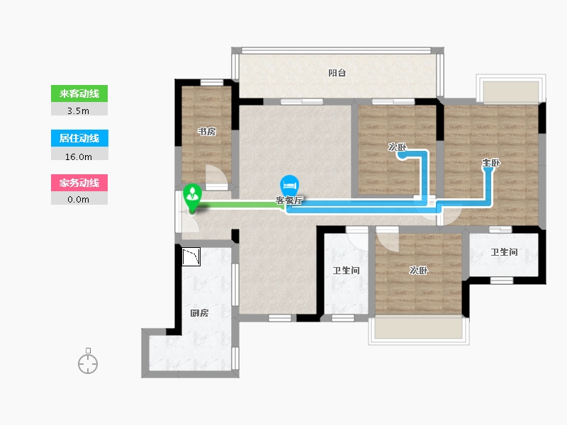 四川省-巴中市-汇金龙腾御锦通江府-99.74-户型库-动静线