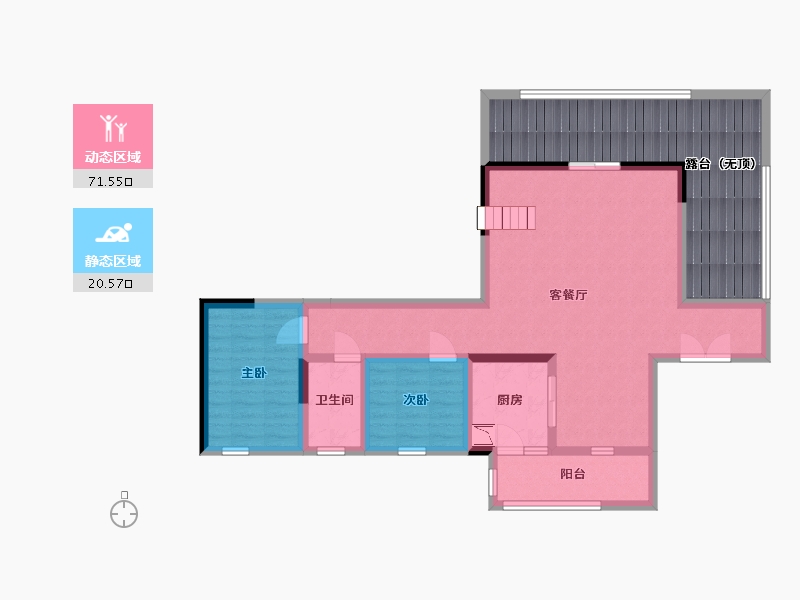 四川省-宜宾市-丽雅江宸-105.35-户型库-动静分区