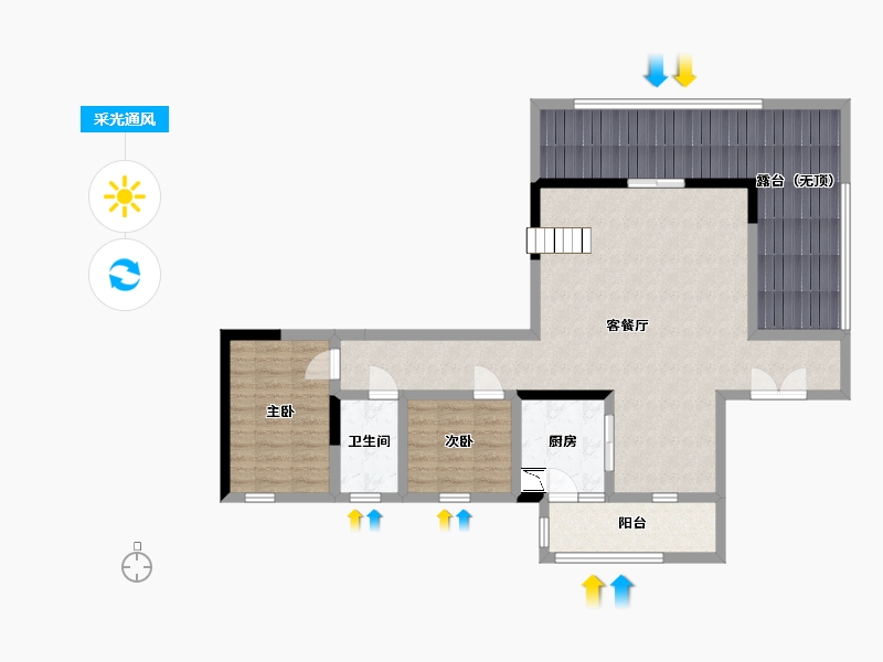 四川省-宜宾市-丽雅江宸-105.35-户型库-采光通风