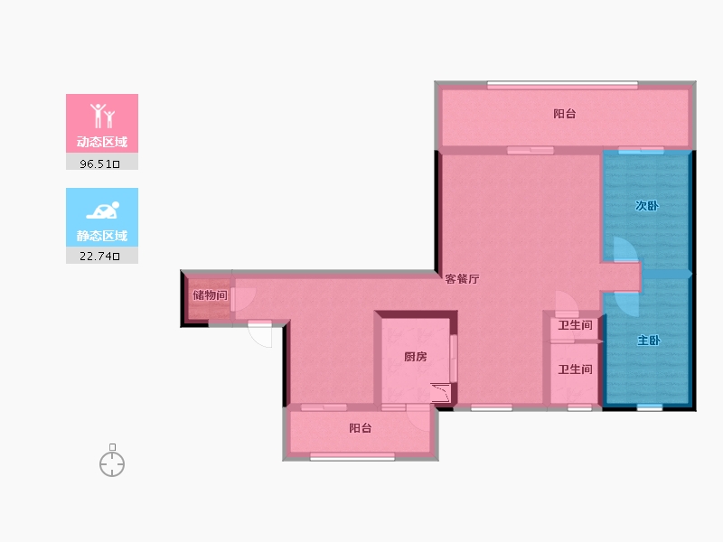 四川省-宜宾市-丽雅江宸-106.09-户型库-动静分区