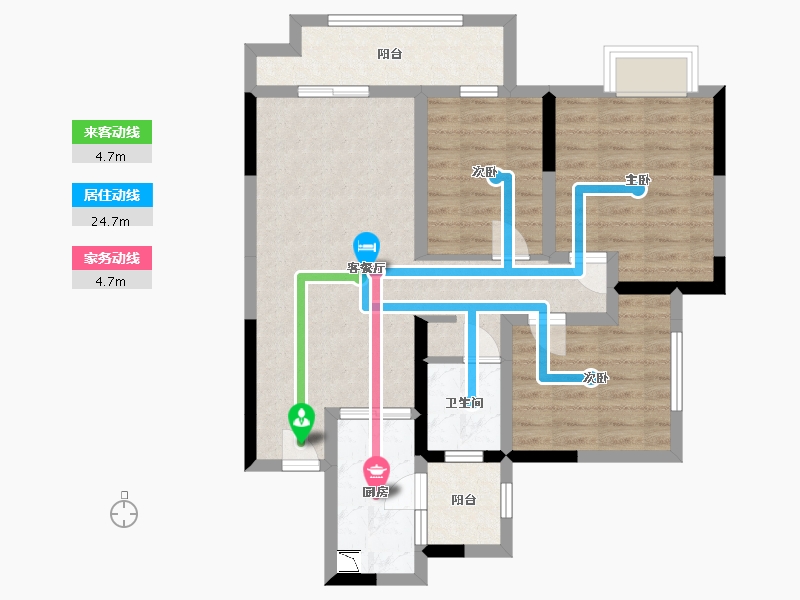 四川省-宜宾市-华润公园九里-78.07-户型库-动静线