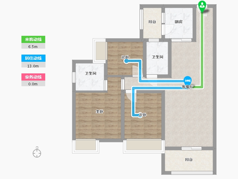 四川省-巴中市-汇金龙腾御锦通江府-84.17-户型库-动静线