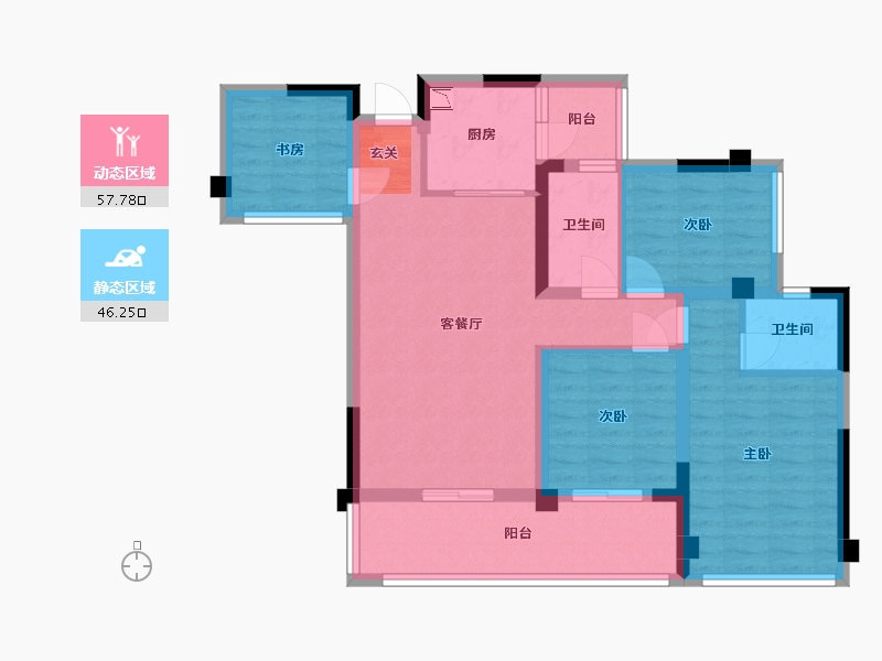 四川省-巴中市-一品凤凰城-91.66-户型库-动静分区