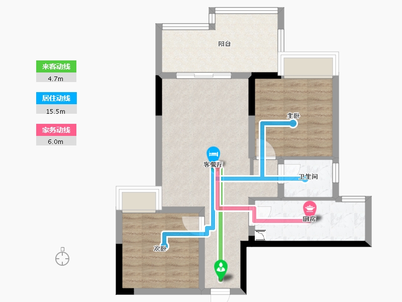 四川省-绵阳市-润森金座-67.07-户型库-动静线