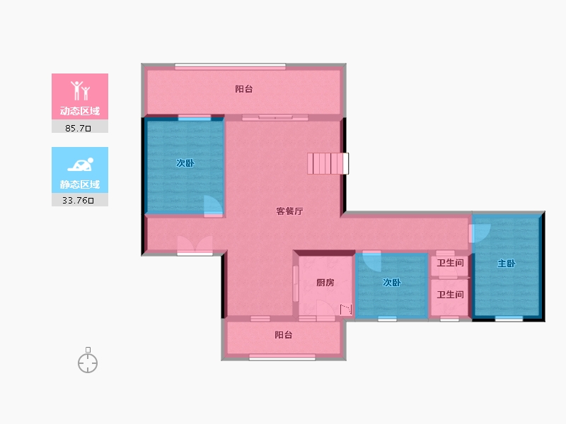 四川省-宜宾市-丽雅江宸-105.95-户型库-动静分区