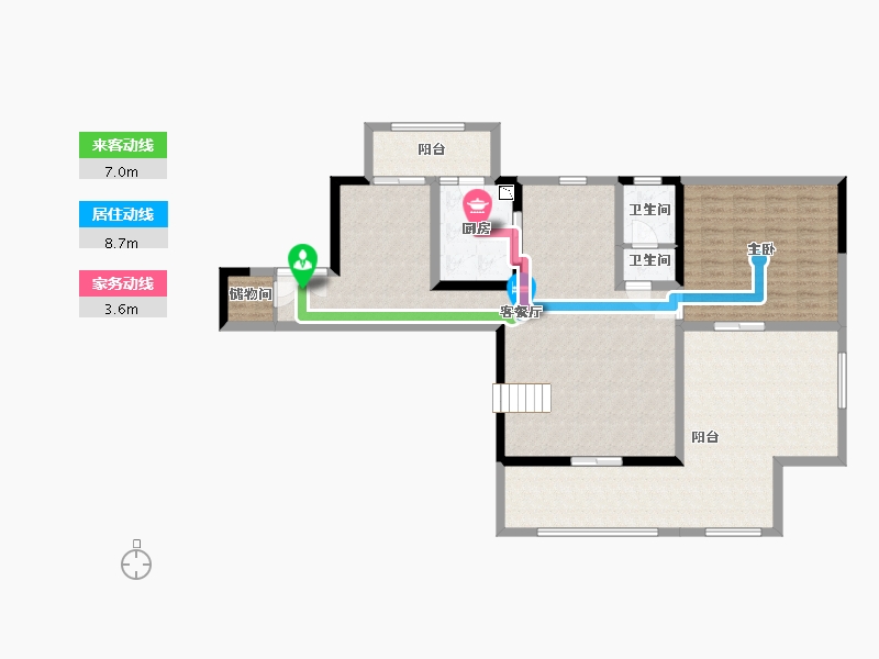 四川省-宜宾市-丽雅江宸-119.89-户型库-动静线