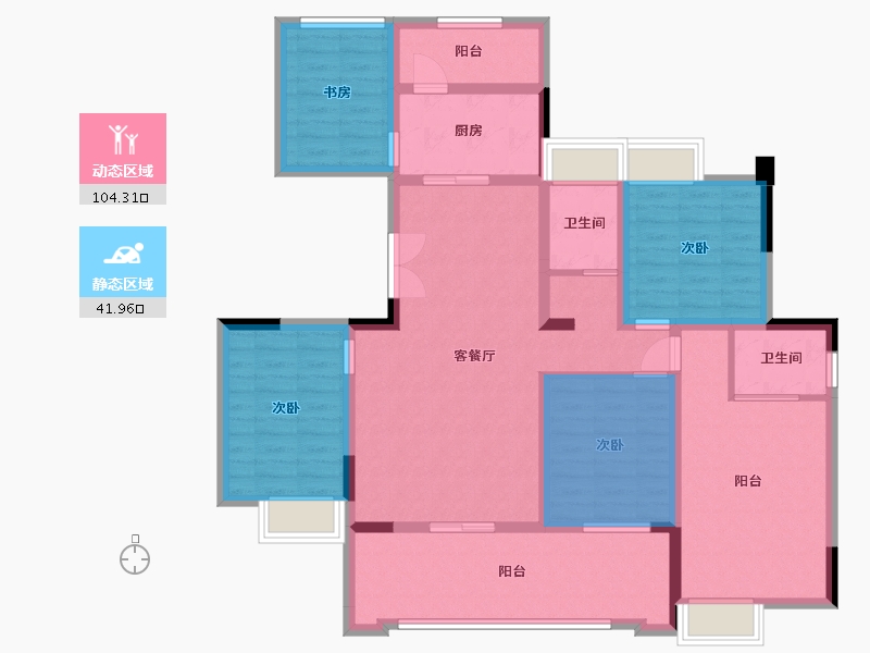 四川省-巴中市-汇金龙腾御锦通江府-120.24-户型库-动静分区