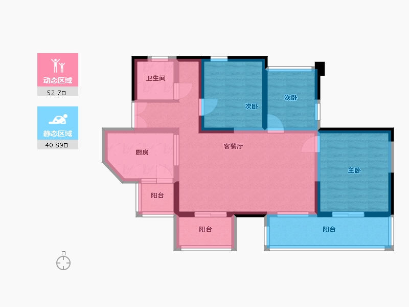 四川省-巴中市-成中江与城二期-82.59-户型库-动静分区