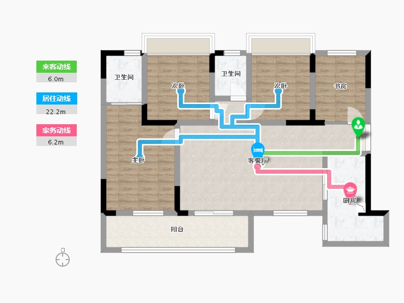 四川省-巴中市-汇金龙腾御锦通江府-104.82-户型库-动静线