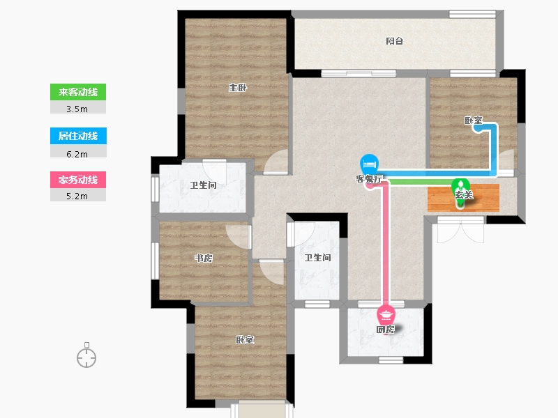 四川省-成都市-置信丽都府-98.90-户型库-动静线