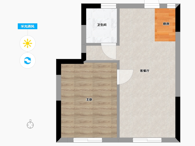 四川省-成都市-绿地无舍青城-36.52-户型库-采光通风