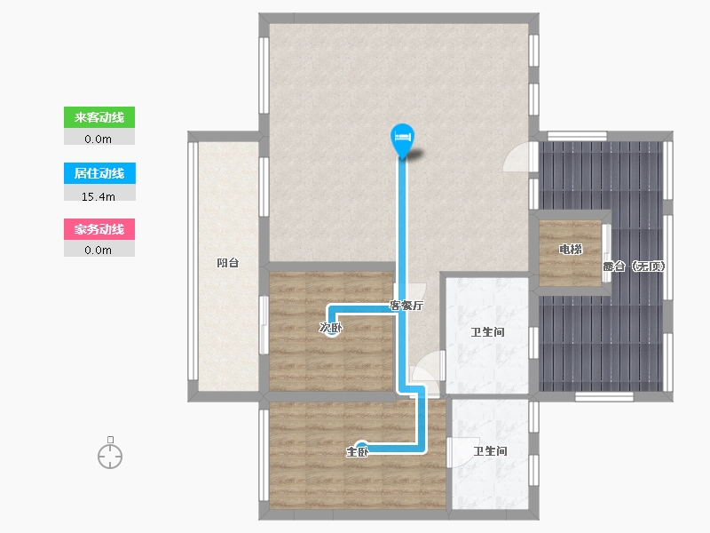 四川省-成都市-绿地无舍青城-108.75-户型库-动静线