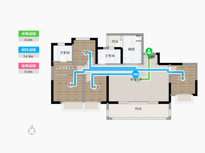 四川省-成都市-同森锦逸-106.00-户型库-动静线