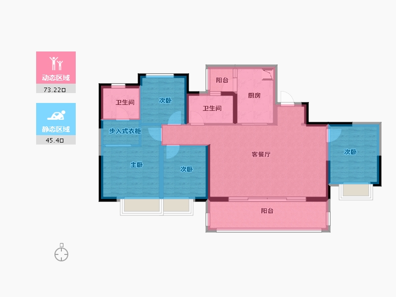 四川省-成都市-同森锦逸-106.00-户型库-动静分区