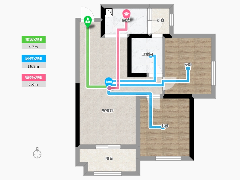 四川省-宜宾市-港腾龙栖湾-57.63-户型库-动静线