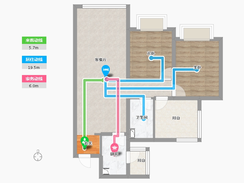 四川省-成都市-城投中南智在云辰-68.58-户型库-动静线