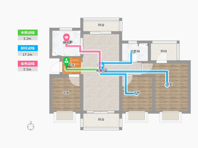 四川省-成都市-城投中南智在云辰-80.85-户型库-动静线