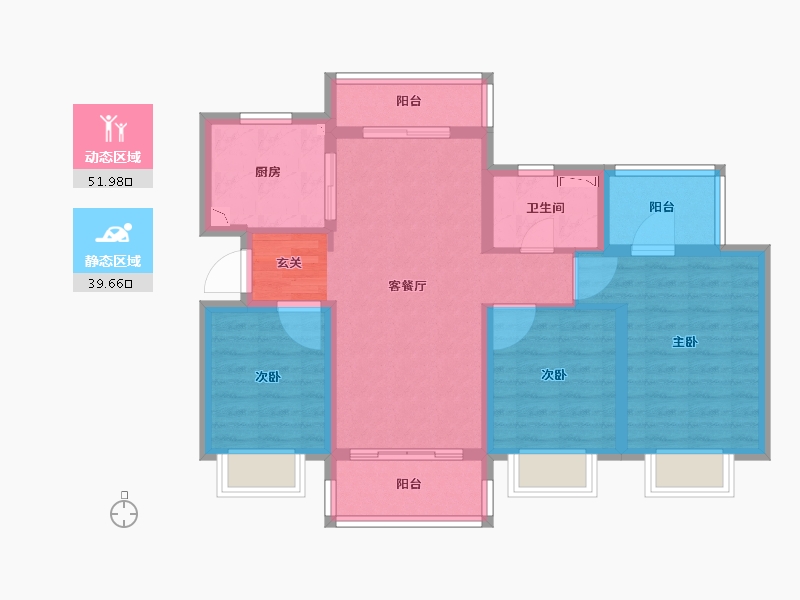 四川省-成都市-城投中南智在云辰-80.85-户型库-动静分区