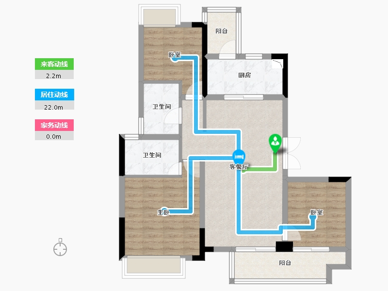 四川省-成都市-东原中业印江洲-83.18-户型库-动静线