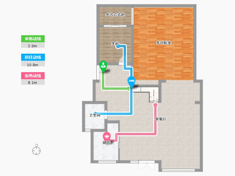 四川省-成都市-龙湖悠山郡千山新屿-133.07-户型库-动静线