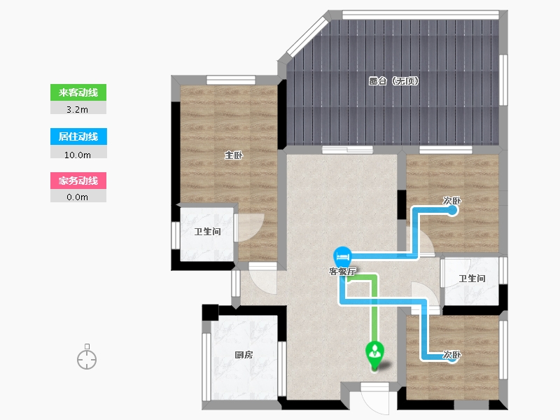 四川省-成都市-聚亿天府锦城-74.55-户型库-动静线