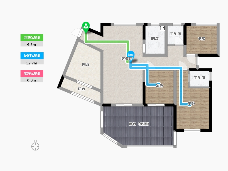 四川省-成都市-聚亿天府锦城-106.78-户型库-动静线