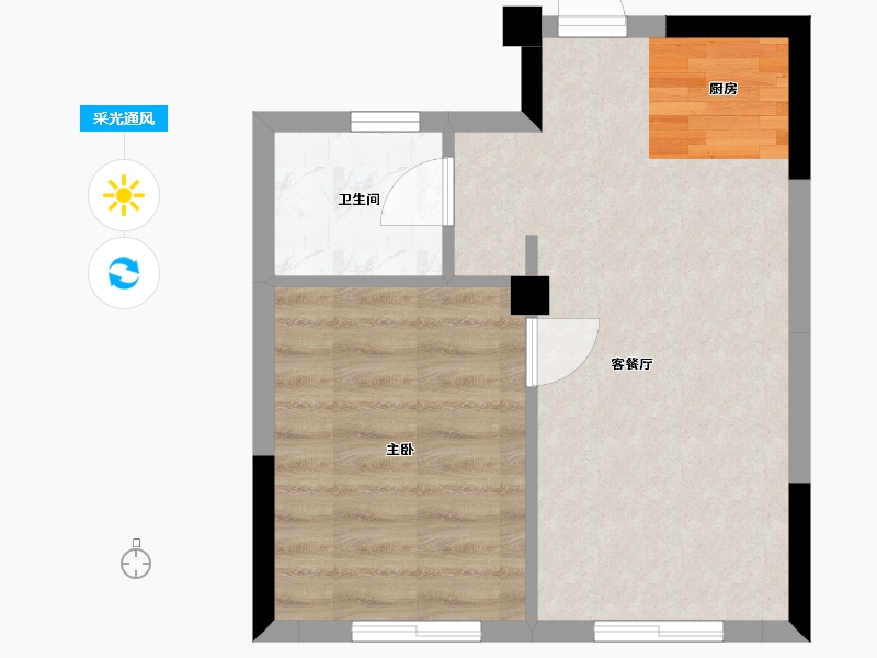 四川省-成都市-绿地无舍青城-36.77-户型库-采光通风