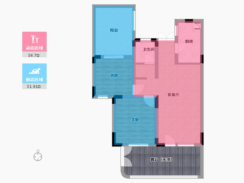 四川省-巴中市-普达阳光-73.50-户型库-动静分区