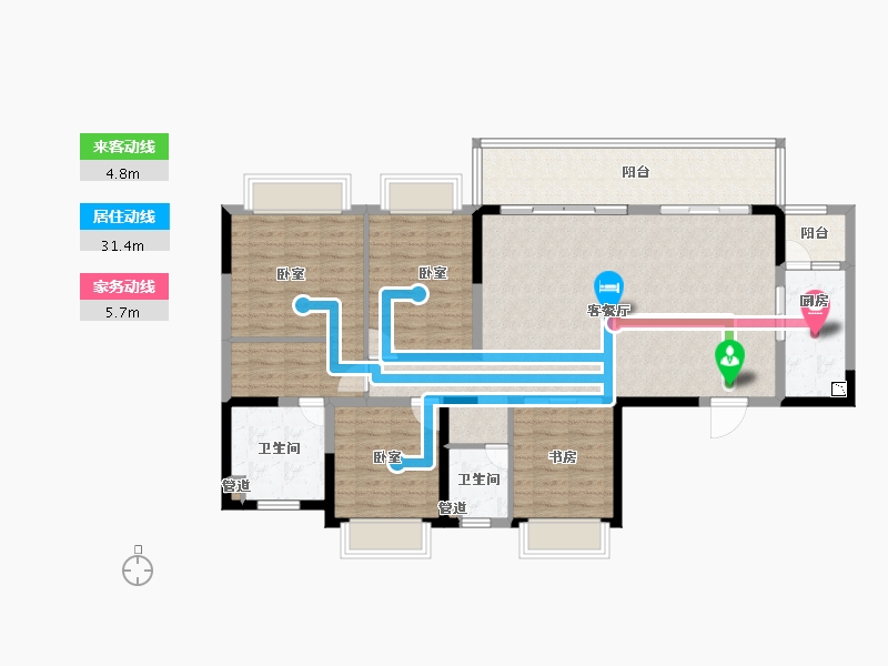 四川省-成都市-德商御府天骄学府-122.72-户型库-动静线