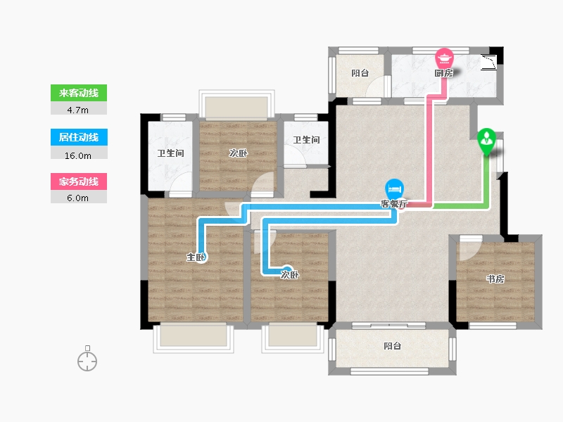 四川省-成都市-四川煤田天府龙城-101.03-户型库-动静线