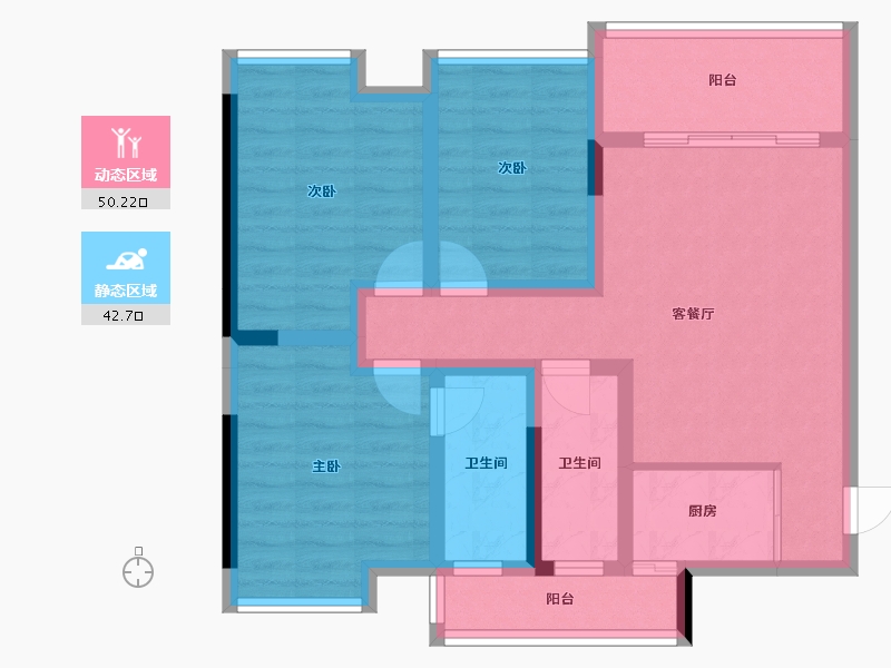 广西壮族自治区-桂林市-学府壹号-81.13-户型库-动静分区