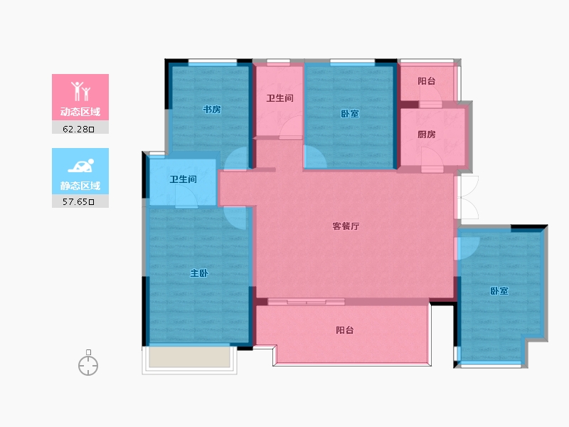 四川省-成都市-东原中业印江洲-108.16-户型库-动静分区