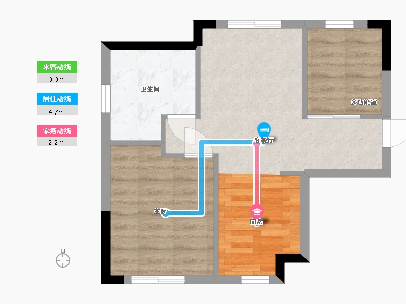 四川省-成都市-绿地无舍青城-43.87-户型库-动静线