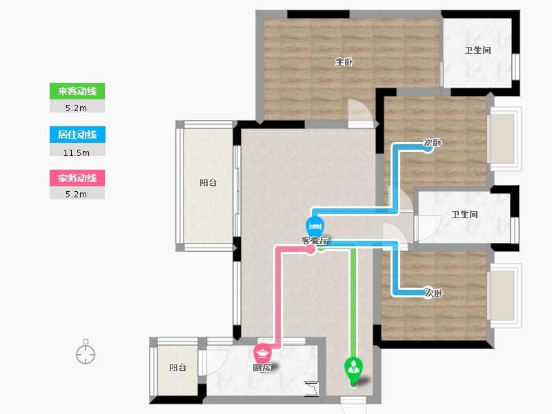 四川省-成都市-同森翠叠森林-88.02-户型库-动静线