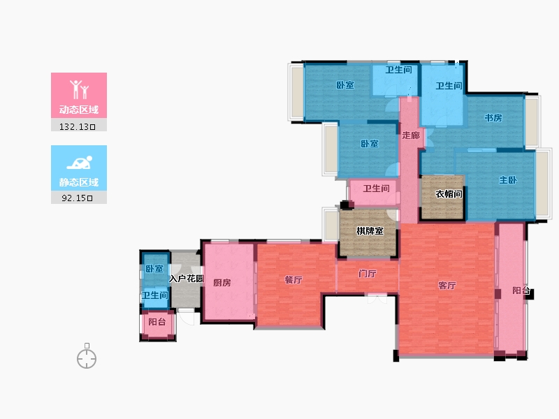 四川省-成都市-环球汇天誉-225.00-户型库-动静分区